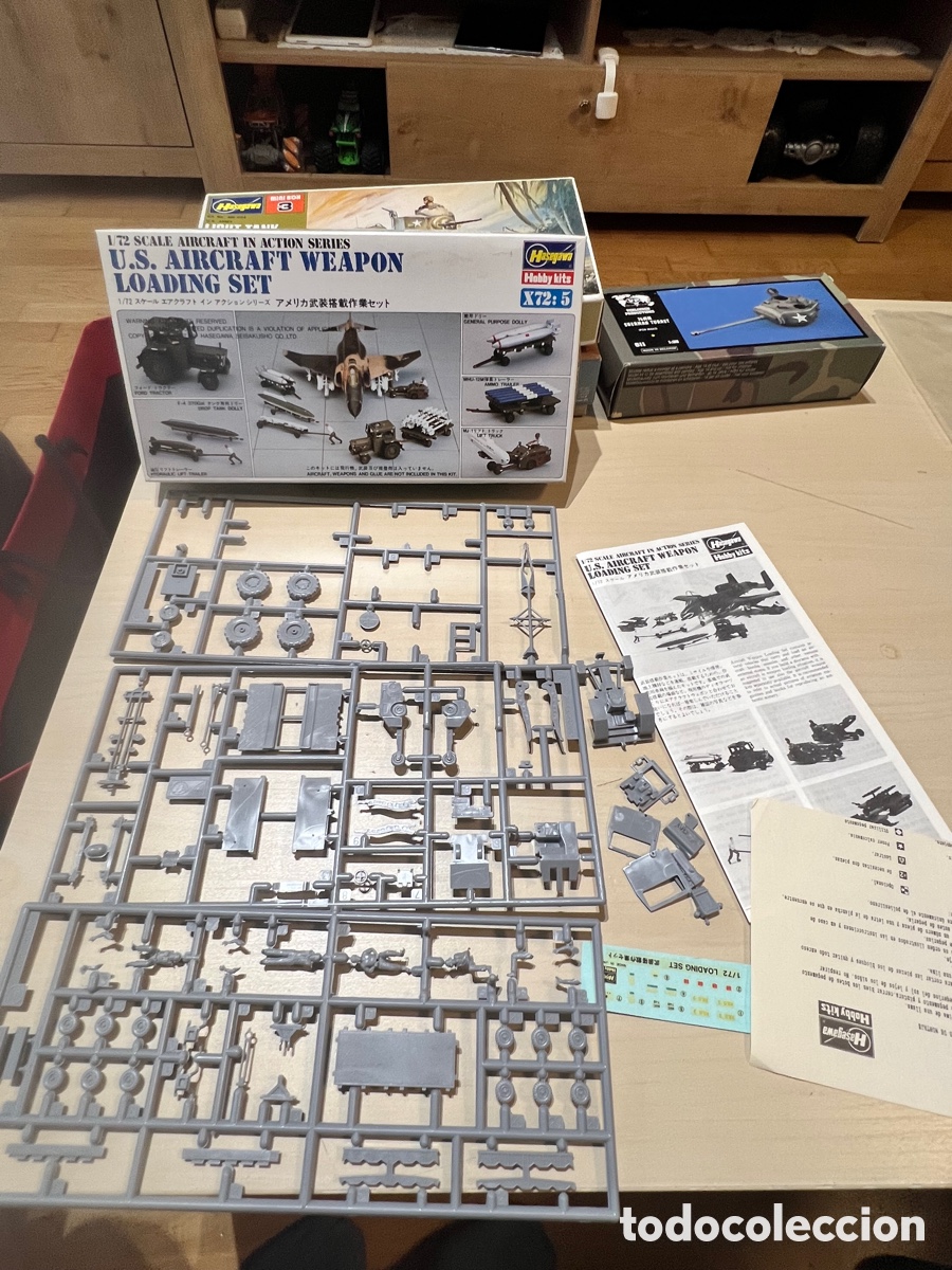 Maquetas: Hasegawa 1/72 U.S. Aircraft Weapon Loading Set. Pl&aacute;stico - Foto 2