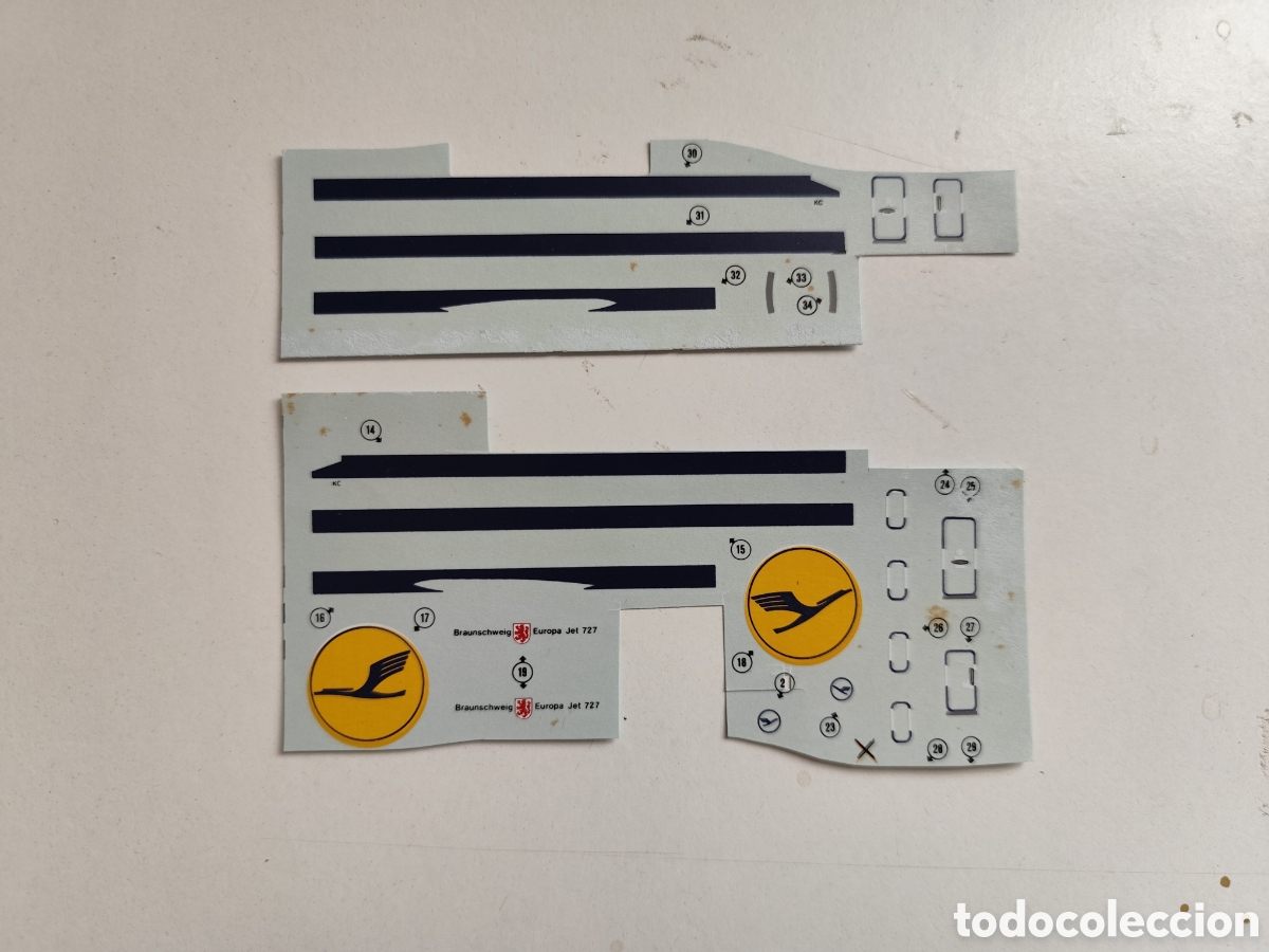 Maquetas: Calcas Boeing 727 Airfix. Maqueta - Foto 1