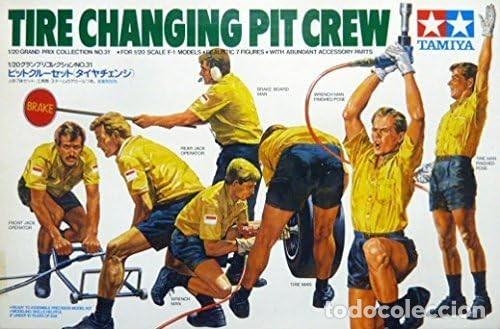 Maquetas: TAMIYA - TIRE CHANGING PIT CREW 1/20 20031 - Foto 1