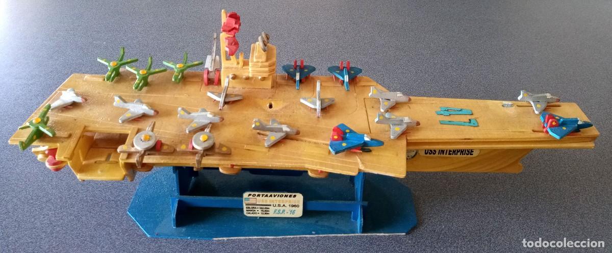Maquetas: Portaaviones U.S.S. Interprise maqueta madera - Foto 2