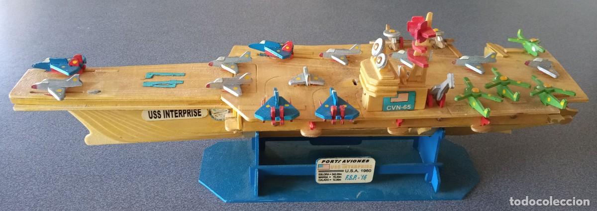 Maquetas: Portaaviones U.S.S. Interprise maqueta madera - Foto 7