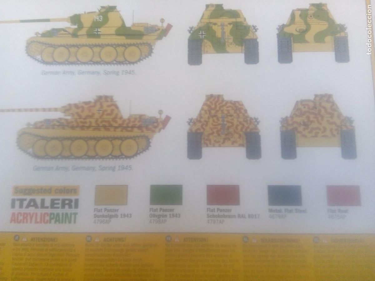Maquetas: MAQUETA DOS PANZER V ITALERI 1/72 - Foto 4