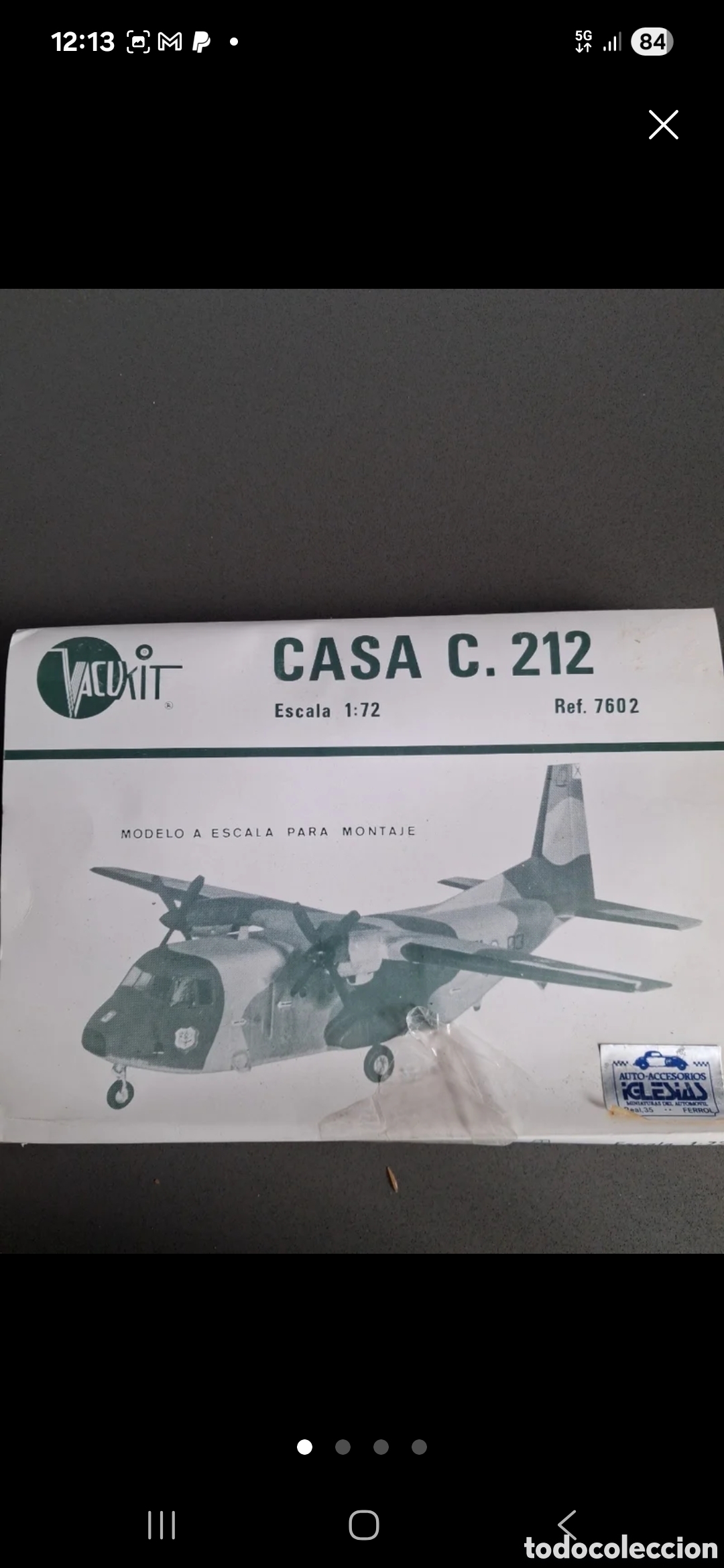 Maquetas: MAQUETA VACUFORME CASA 212 AVIOCAR - Foto 1