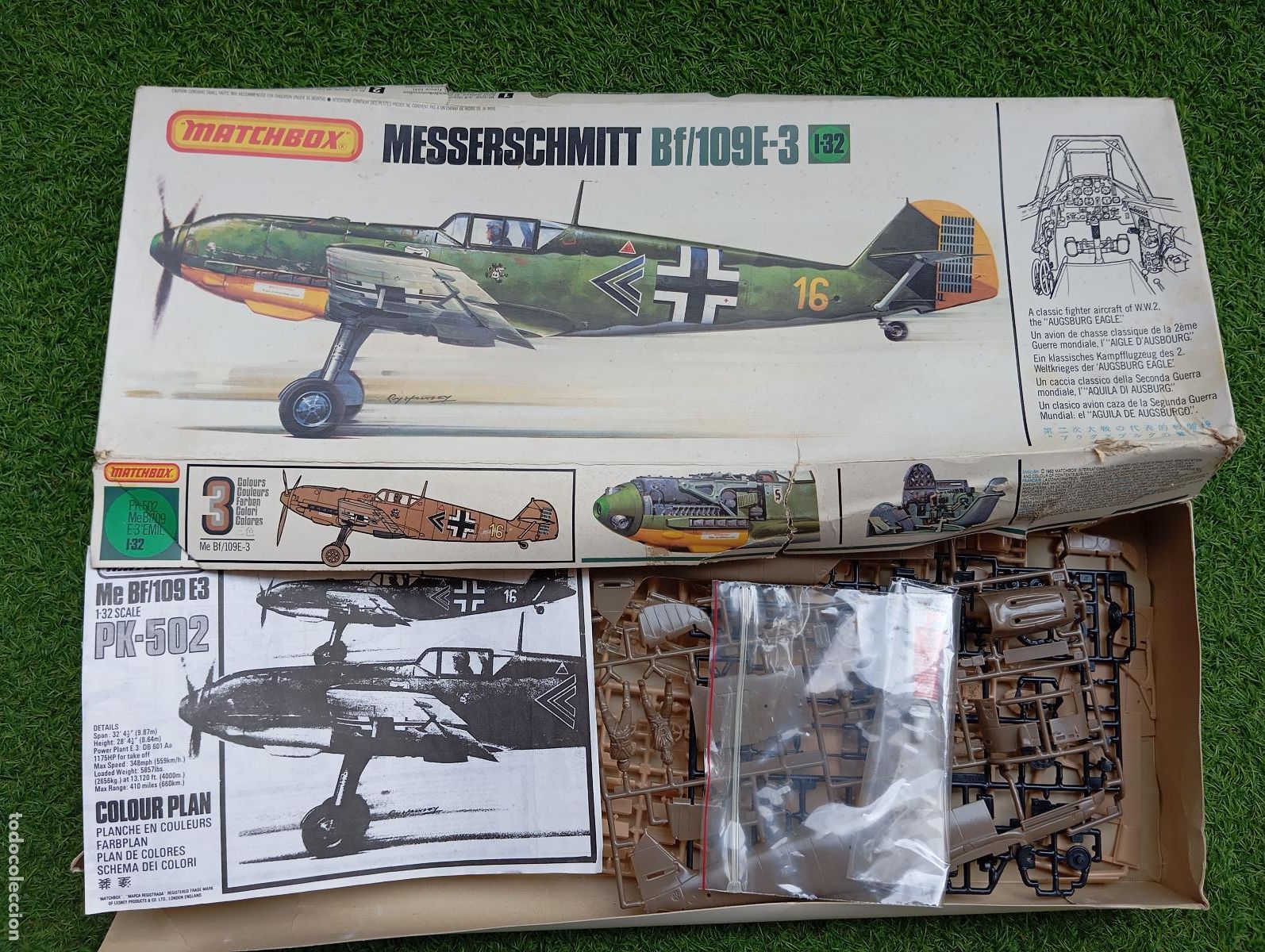 Maquetas: Matchbox Messerschmitt BF 109 E-3 1/32 - Foto 2