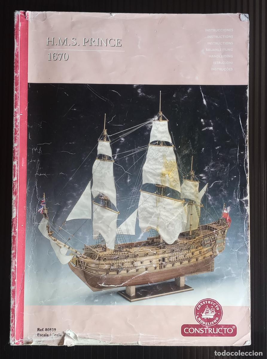 Maquetas: LIBRO DE INSTRUCCIONES Y PLANO DEL H.M.S. PRINCE DE CONSTRUCTO - Foto 1