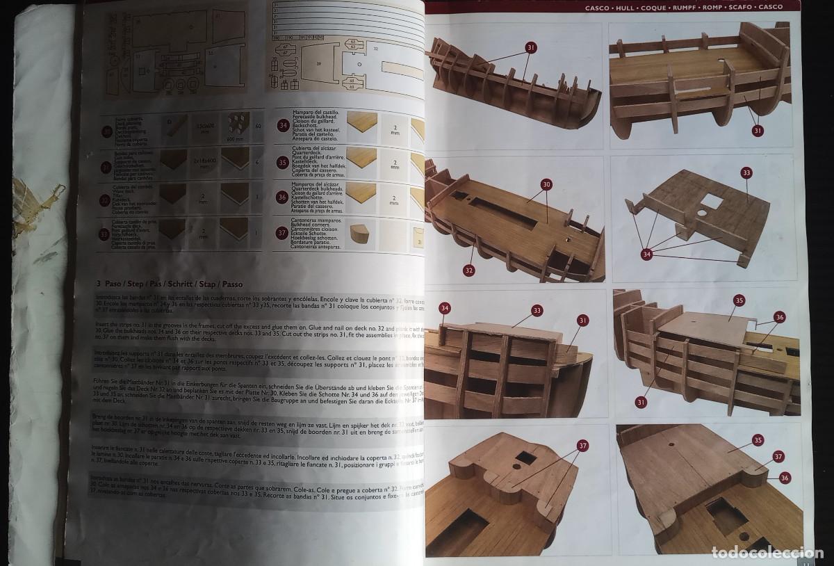 Maquetas: LIBRO DE INSTRUCCIONES Y PLANO DEL H.M.S. PRINCE DE CONSTRUCTO - Foto 4