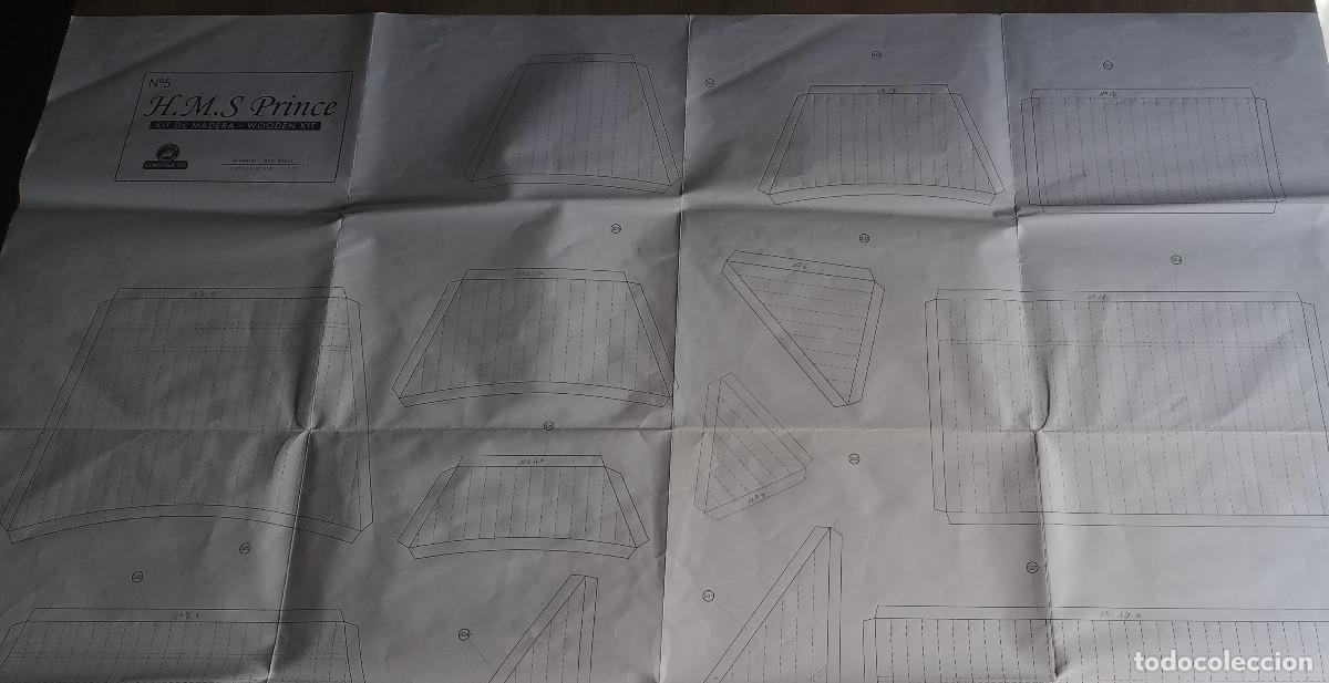 Maquetas: LIBRO DE INSTRUCCIONES Y PLANO DEL H.M.S. PRINCE DE CONSTRUCTO - Foto 9