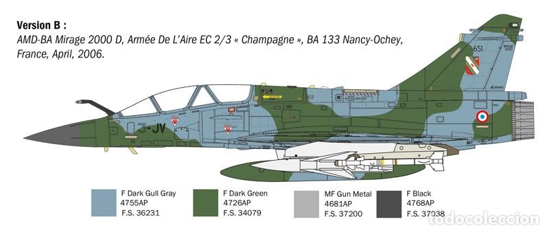 Maquetas: ITALERI - Dassault Mirage 2000 B/D 1/72 90023 - Foto 4