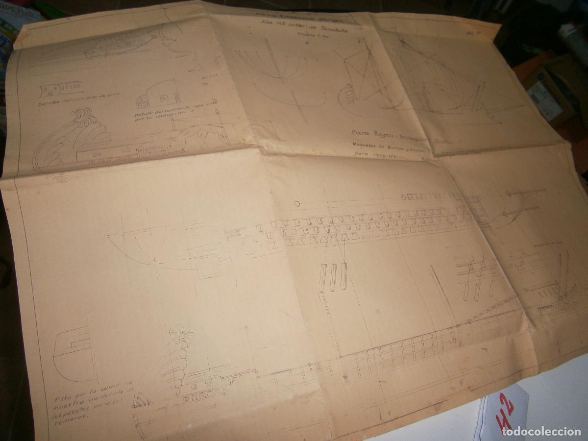 Maquetas: ANTIGUO PLANO PARA EL MONTAJE Y CONSTRUCCION BARCO ROMANO - Foto 1