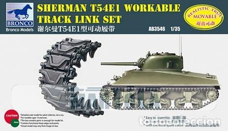 Maquetas: BRONCO - Sherman T54E1 Workable Track Link Set 1/35 3546 - Foto 1