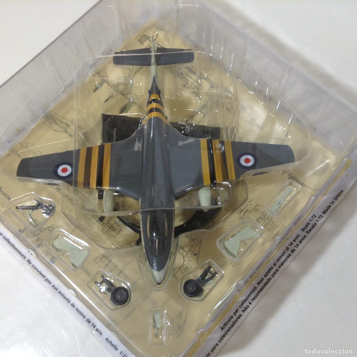 Avion Militaire Altaya Hawker Sea Hawk FGA6 UK échelle 1/72, Gris Et Jaune, état Neuf