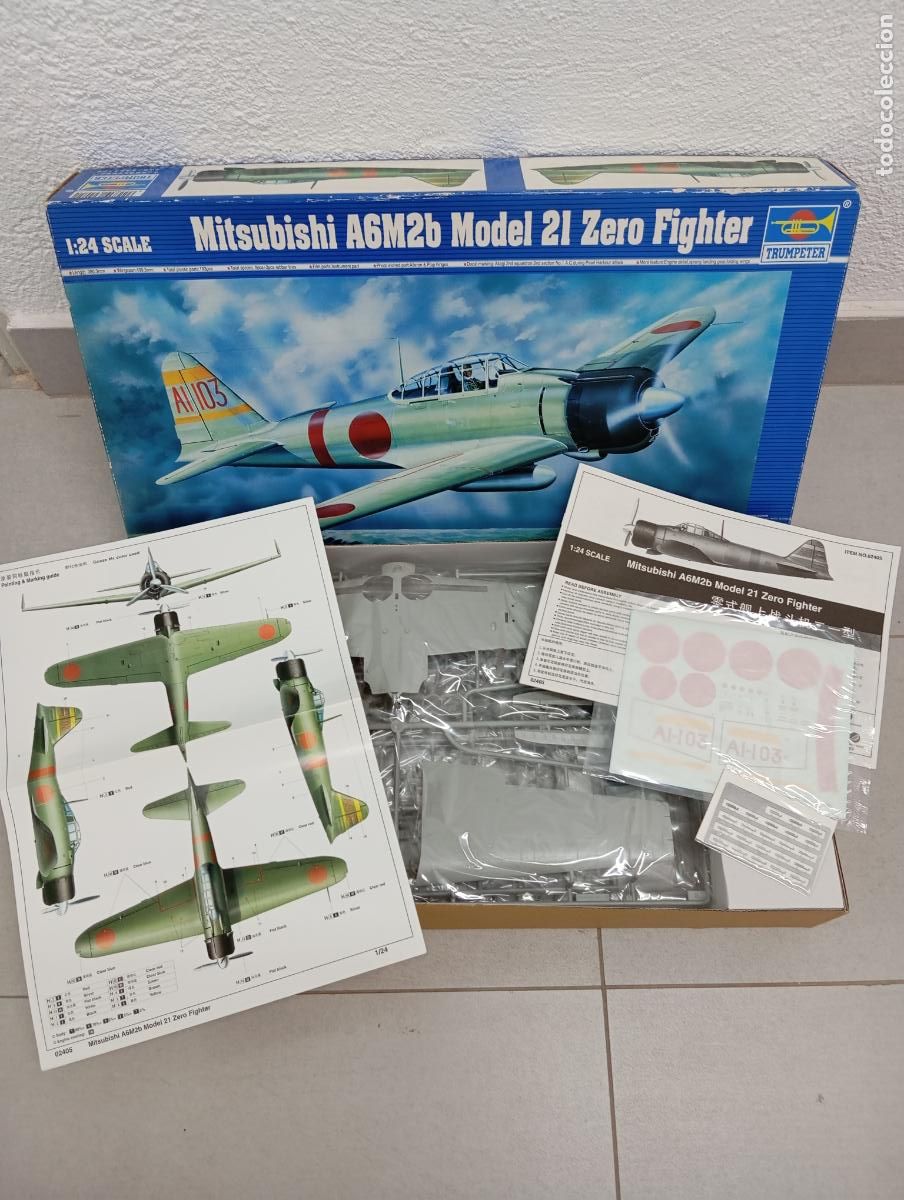 Maquetas: Mitsubishi A6M2b 21 Zero Fighter 1/24 Trumpeter - Foto 3
