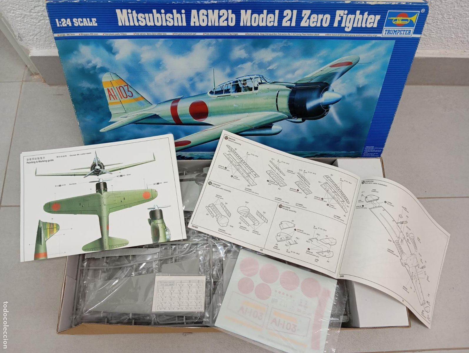 Maquetas: Mitsubishi A6M2b 21 Zero Fighter 1/24 Trumpeter - Foto 4