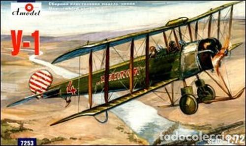 Maquetas: AMODEL - U-1 Soviet basic trainer biplane 1/72 7253 - Foto 1