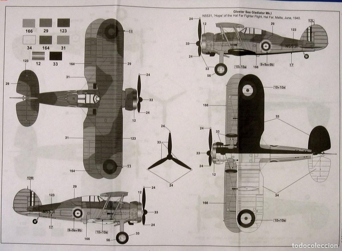 Maquetas: AIRFIX - Gloster Gladiator 1/72 A01002 - Foto 4