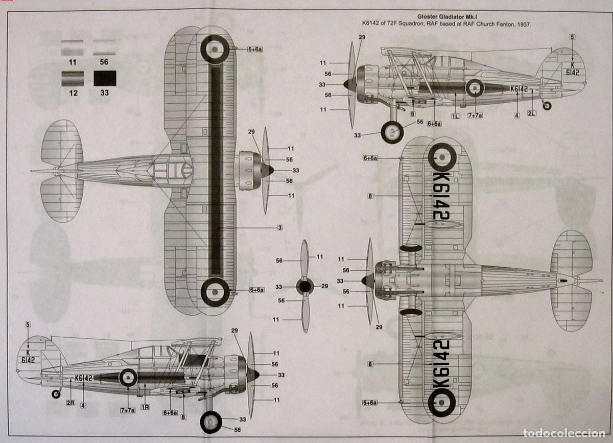 Maquetas: AIRFIX - Gloster Gladiator 1/72 A01002 - Foto 6