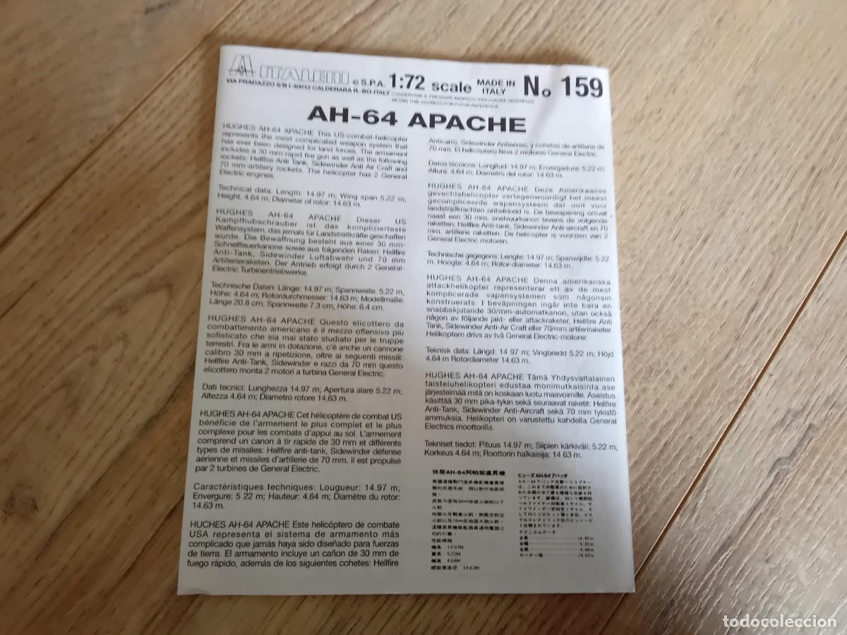 Maquetas: Maqueta Helic&oacute;ptero AH-64 A APACHE ITALERI - Foto 3