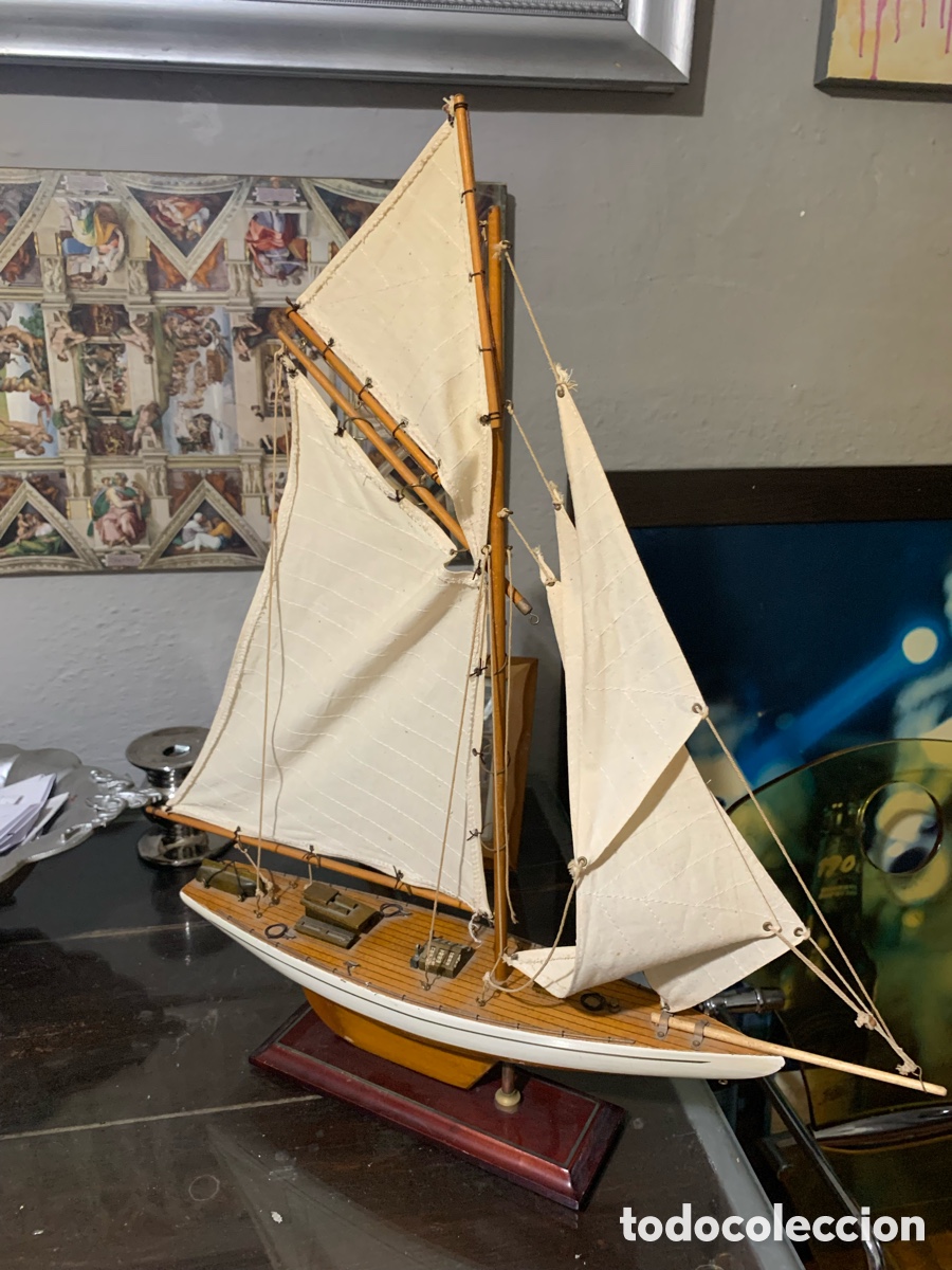 Maquetas: MAQUETA EN MADERA DEL BARCO DEFENDER 1895 - Foto 3