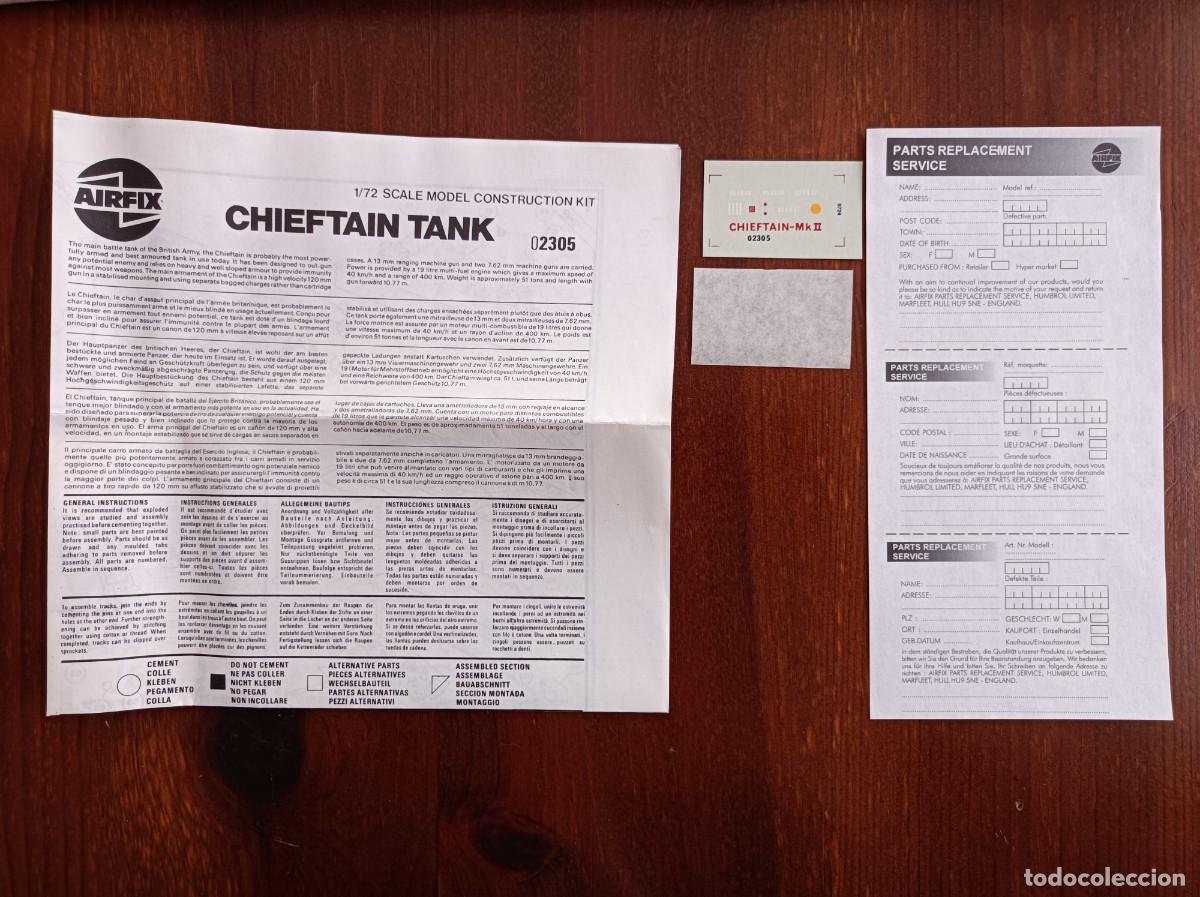 Maquetas: CHIEFTAIN TANK AIRFIX ESCALA 1/72 SIN MONTAR - Foto 7