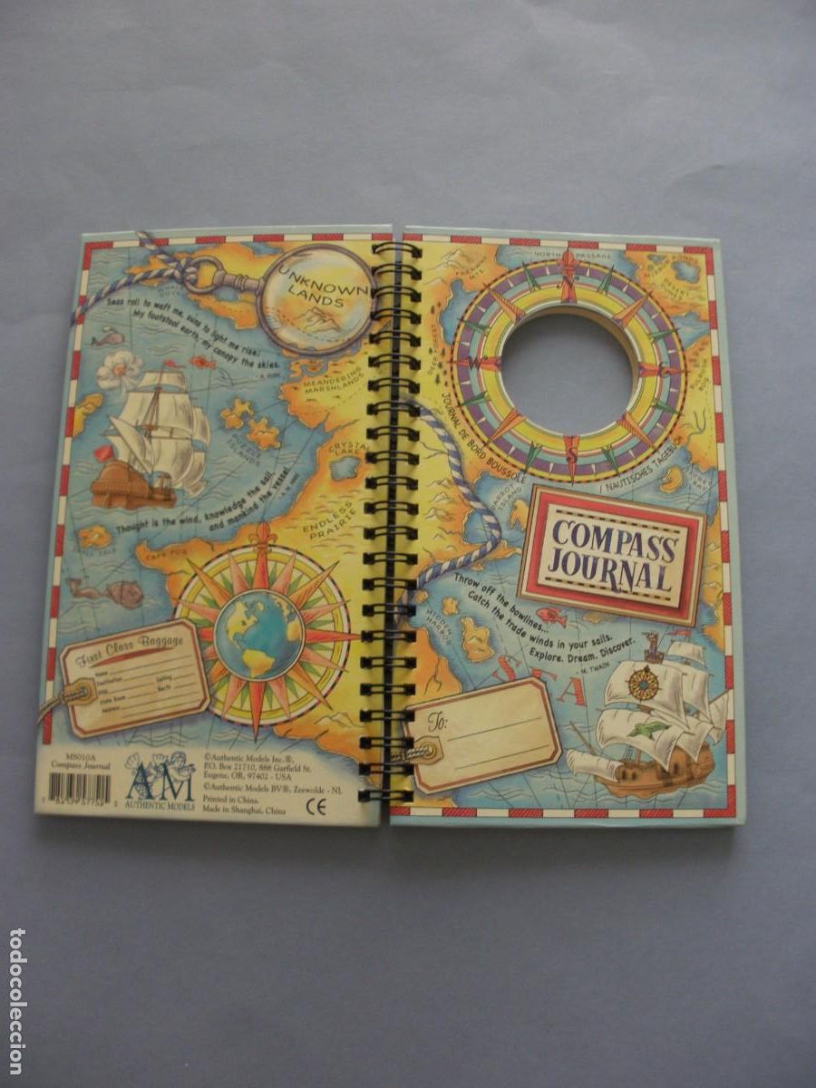 Maquetas: CUADERNO COMPASS JOURNAL CON BRUJULA, NUEVO - Foto 2