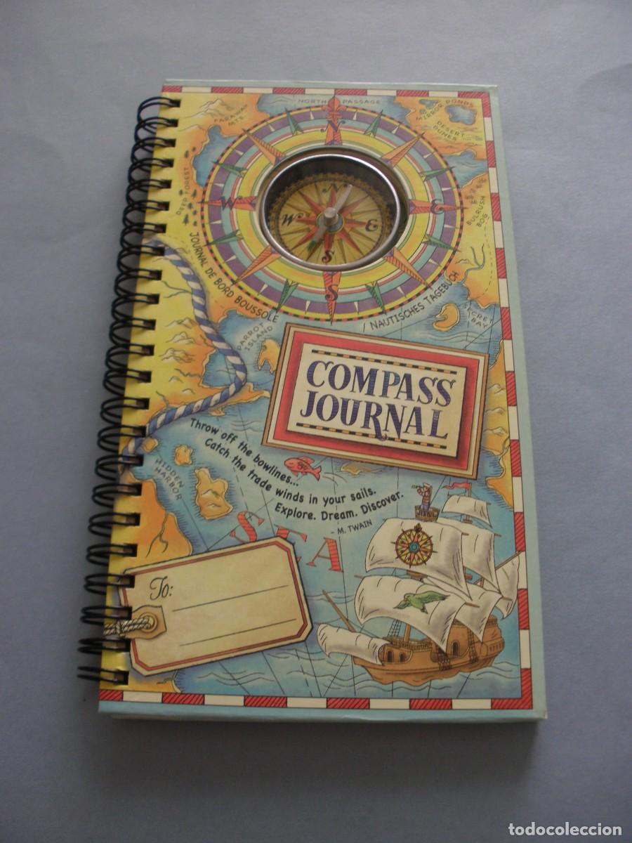 Maquetas: CUADERNO COMPASS JOURNAL CON BRUJULA, NUEVO