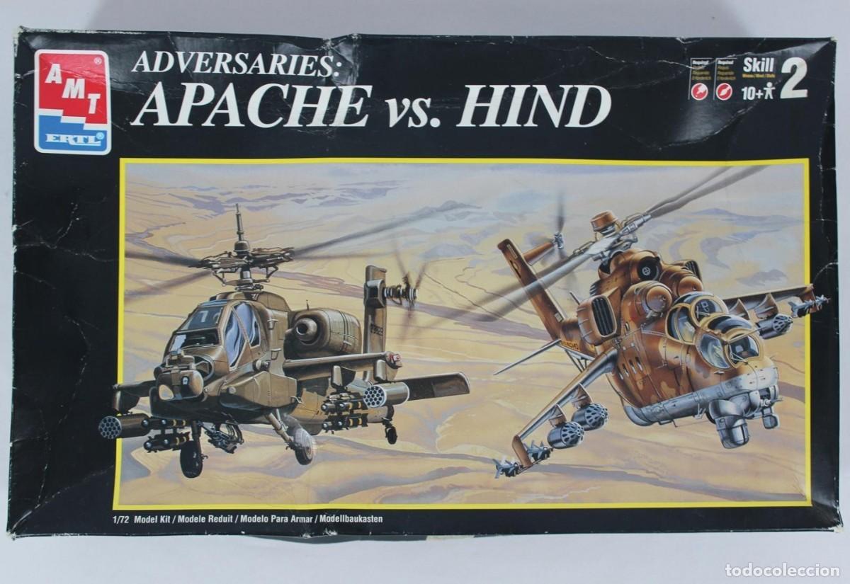 Maquetas: AMT - Adversaries: APACHE vs. HIND 1/72 30069 - Foto 1