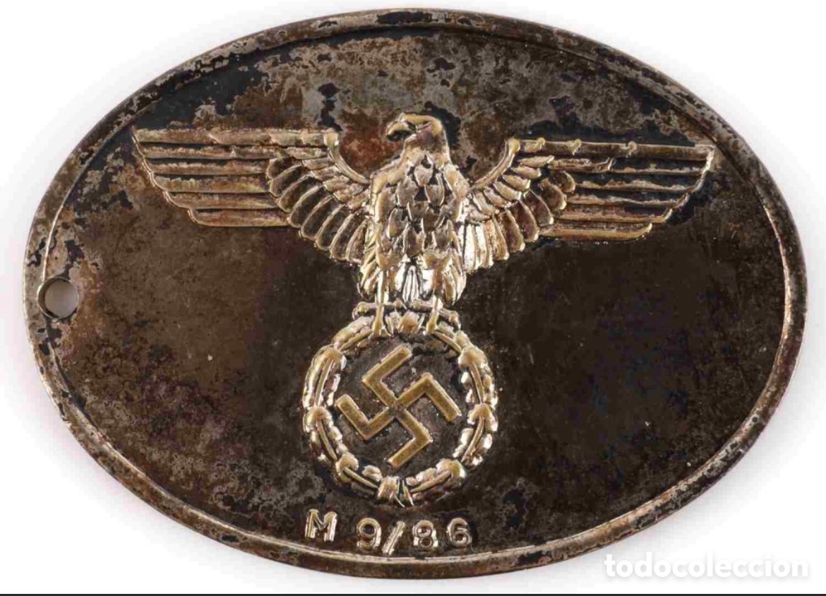 Maquetas: Disco identificaci&oacute;n Gestapo. Tercer Reich. - Foto 1