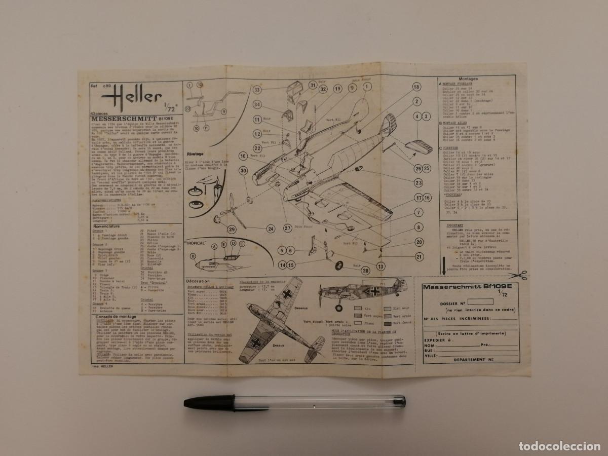 Maquetas: INSTRUCCIONES MONTAJE - MESSERSCHMITT HELLER - MODELISMO - Foto 1