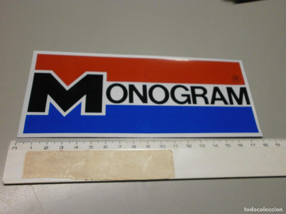 Maquetas: pegatina original de tienda marca monogram - Foto 1