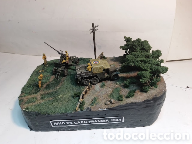 Maquetas: DIORAMA MILITAR MAQUETA RAID EN CAEN-1944 - Foto 2