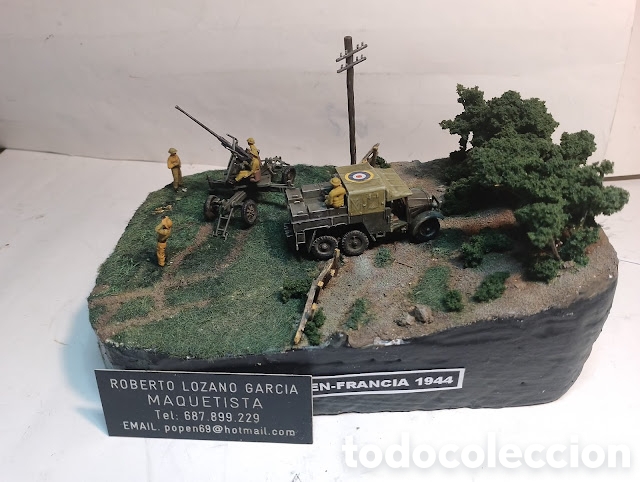Maquetas: DIORAMA MILITAR MAQUETA RAID EN CAEN-1944 - Foto 7