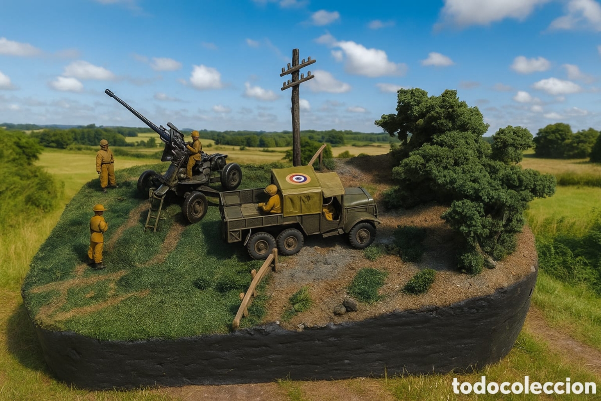 Maquetas: DIORAMA MILITAR MAQUETA RAID EN CAEN-1944 - Foto 1