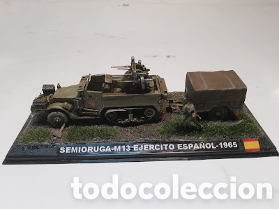 Maquetas: DIORAMA MAQUETA -SEMIORUGA EJERCITO ESPA&Ntilde;OL M 13 - Foto 2