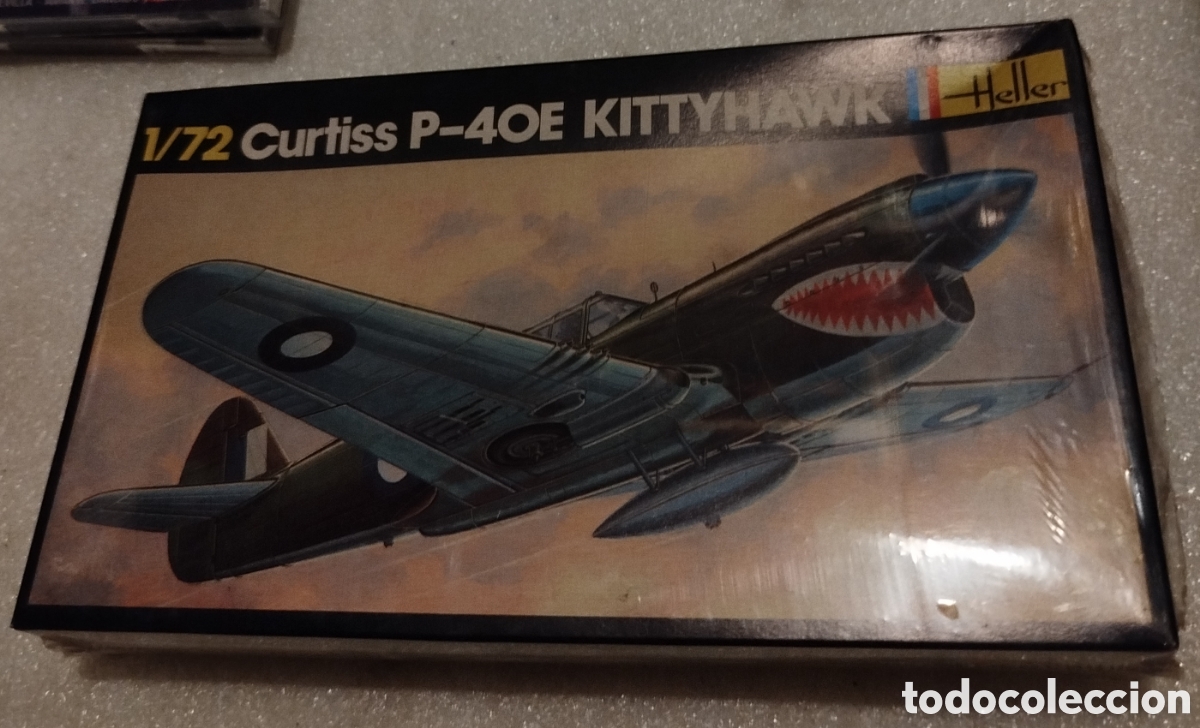 Maquetas: Avion Curtiss P-40E kittyhawk. Escala 1 /72. Heller. SIN ABRIR - Foto 1