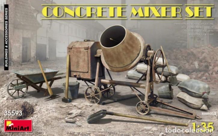 Maquetas: MINIART - Concrete Mixer Set 1/35 35593 - Foto 1