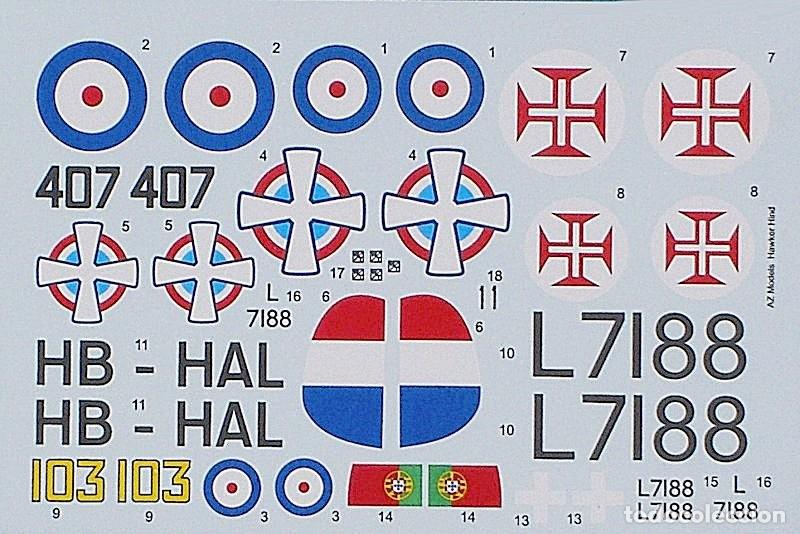 Maquetas: AZ MODEL - Hawker Hind Mk.I &rdquo;Ala Plateada&rdquo; 1/72 7253 - Foto 3