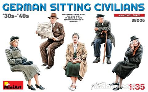 Maquetas: MINIART - German Sitting Civilians 30-40s 1/35 38006 - Foto 1