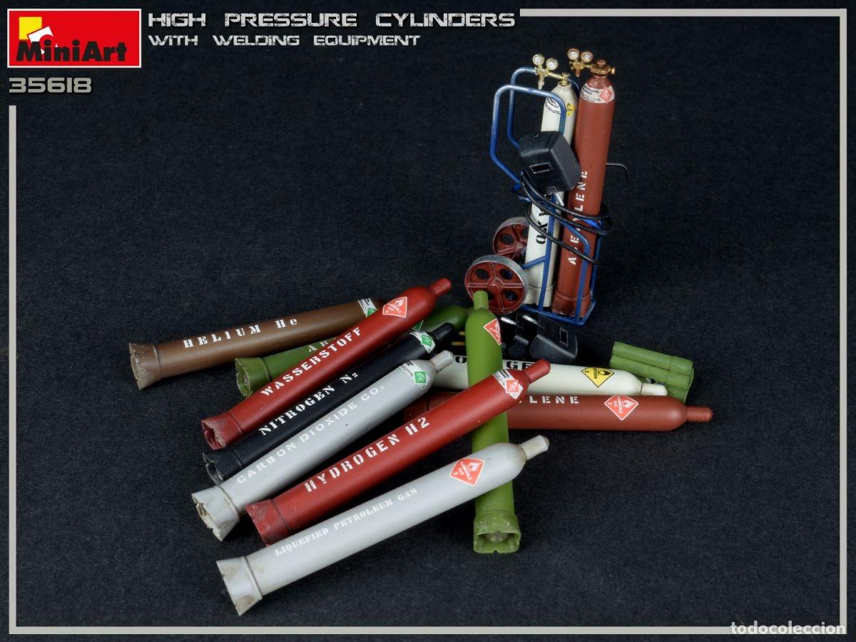 Maquetas: MINIART - High Pressure Cylinders w/welding equipment 1/35 35618 - Foto 2