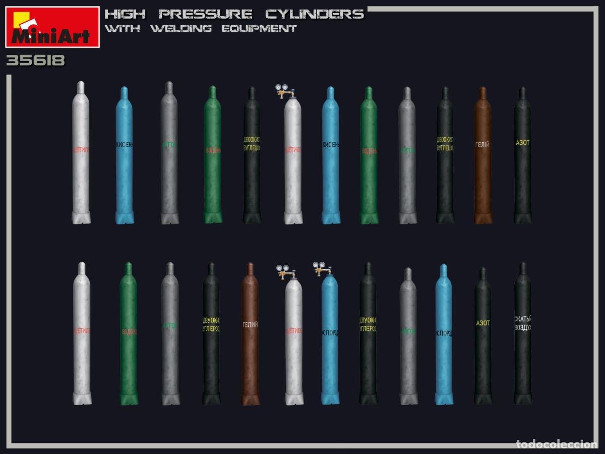 Maquetas: MINIART - High Pressure Cylinders w/welding equipment 1/35 35618 - Foto 5