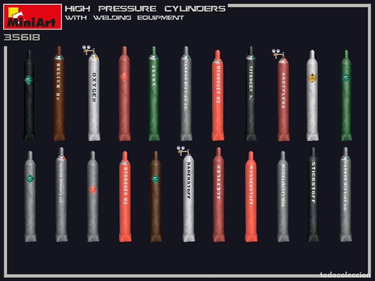 Maquetas: MINIART - High Pressure Cylinders w/welding equipment 1/35 35618 - Foto 6