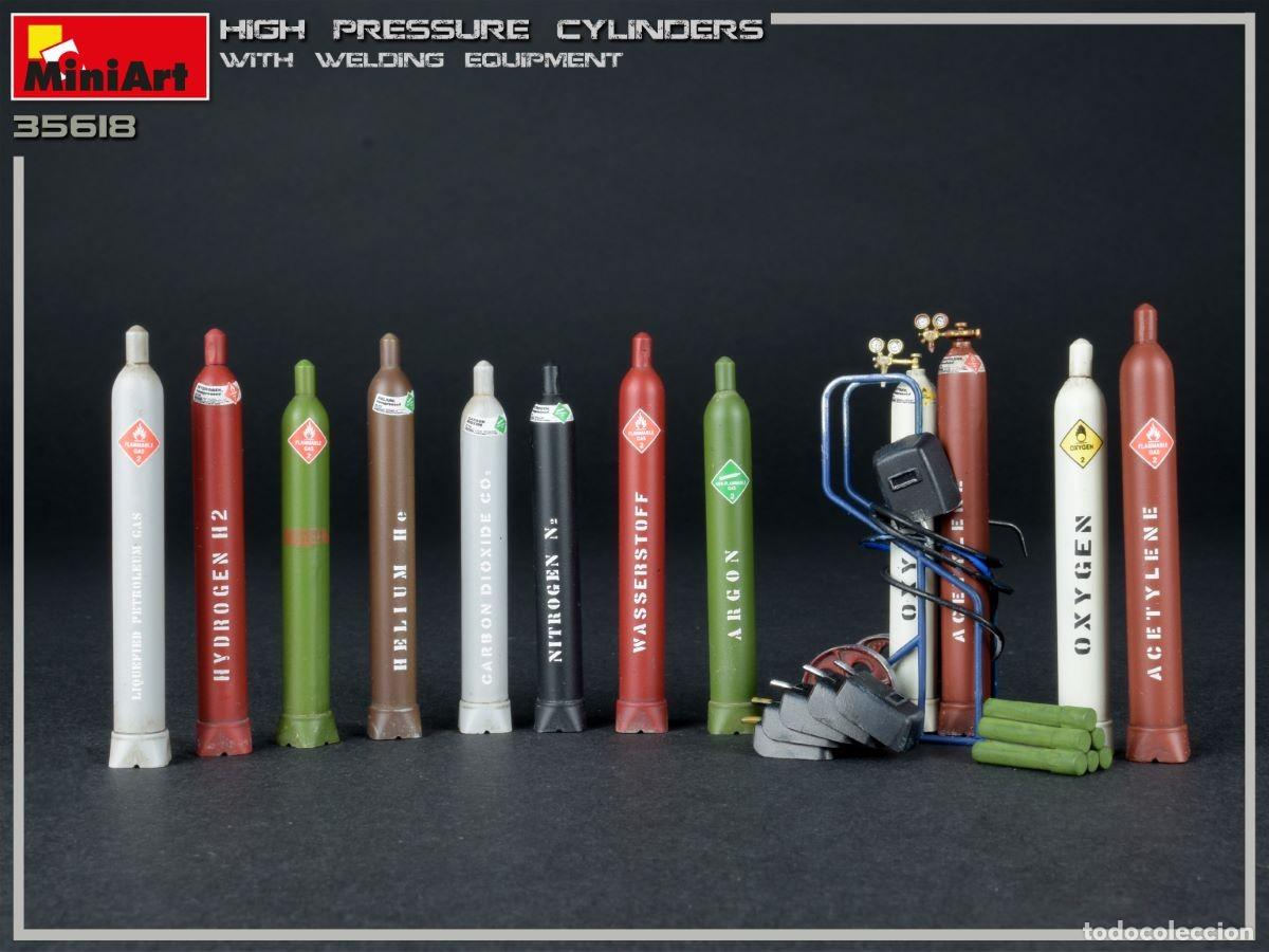 Maquetas: MINIART - High Pressure Cylinders w/welding equipment 1/35 35618 - Foto 7