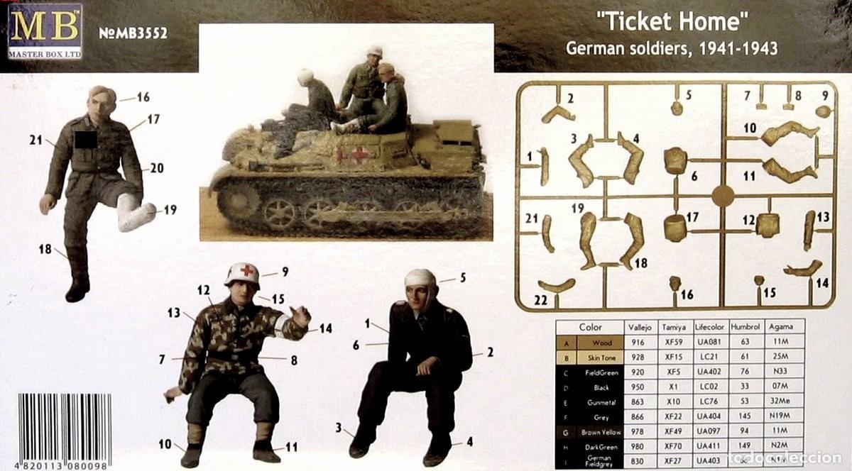 Maquetas: MASTER BOX - Ticket home 1/35 3552 - Foto 2