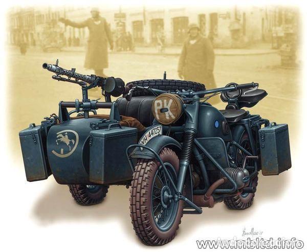 Maquetas: MASTER BOX - German motorcycle WWII 1/35 3528 - Foto 1