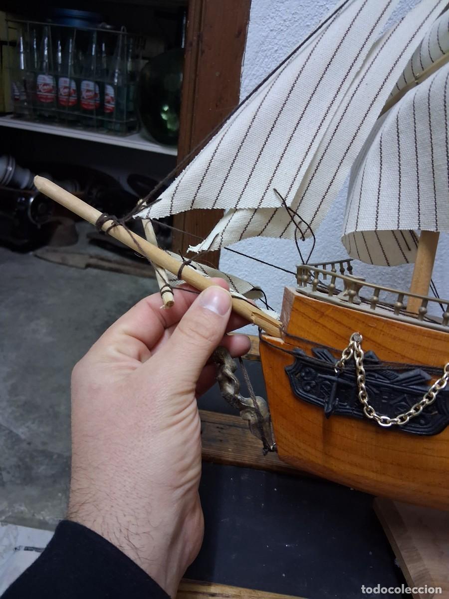 Maquetas: Maqueta de barco, madera, pl&aacute;stico y textil, d&eacute;cada de 1900/2000 - Foto 3