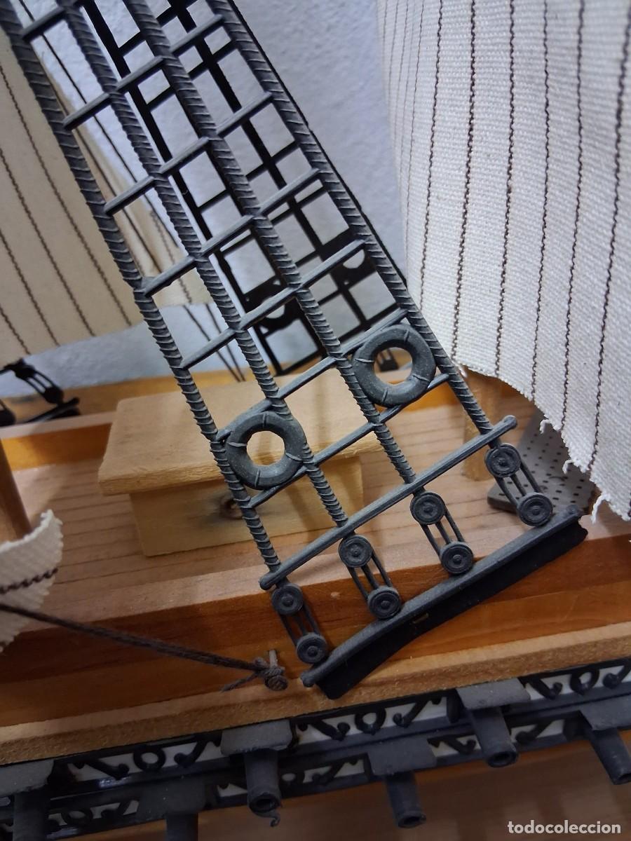 Maquetas: Maqueta de barco, madera, pl&aacute;stico y textil, d&eacute;cada de 1900/2000 - Foto 5