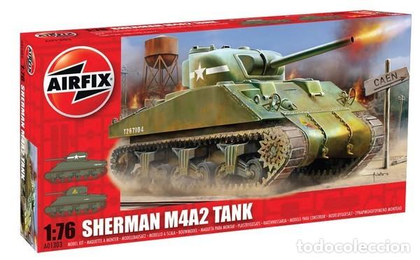 Maquetas: AIRFIX - Sherman M4A2 Tank 1/72 01313 - Foto 2