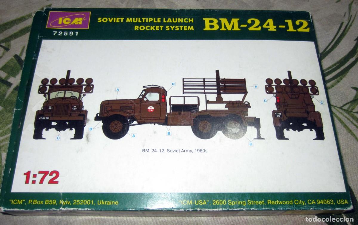 Maquetas: ICM- SOVIET M&Uacute;LTIPLE LAUNCH ROCKET SYSTEN BM-24-12 ESCALA 1:72 - Foto 6