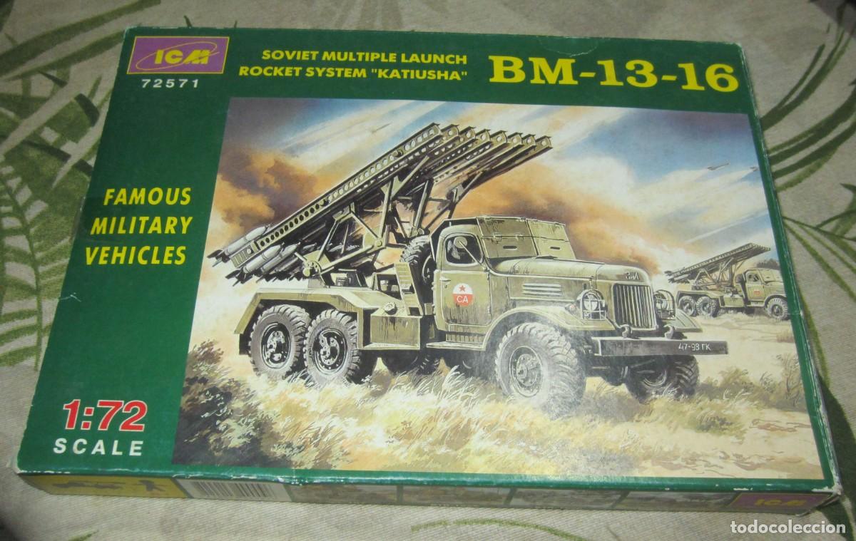 Maquetas: ICM- SOVIET M&Uacute;LTIPLE LAUNCH ROCKET SYSTEN KATIUSHA BM-13-16 ESC.1:72 - Foto 1