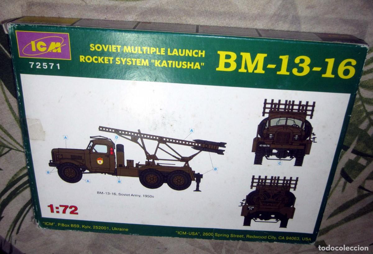 Maquetas: ICM- SOVIET M&Uacute;LTIPLE LAUNCH ROCKET SYSTEN KATIUSHA BM-13-16 ESC.1:72 - Foto 6