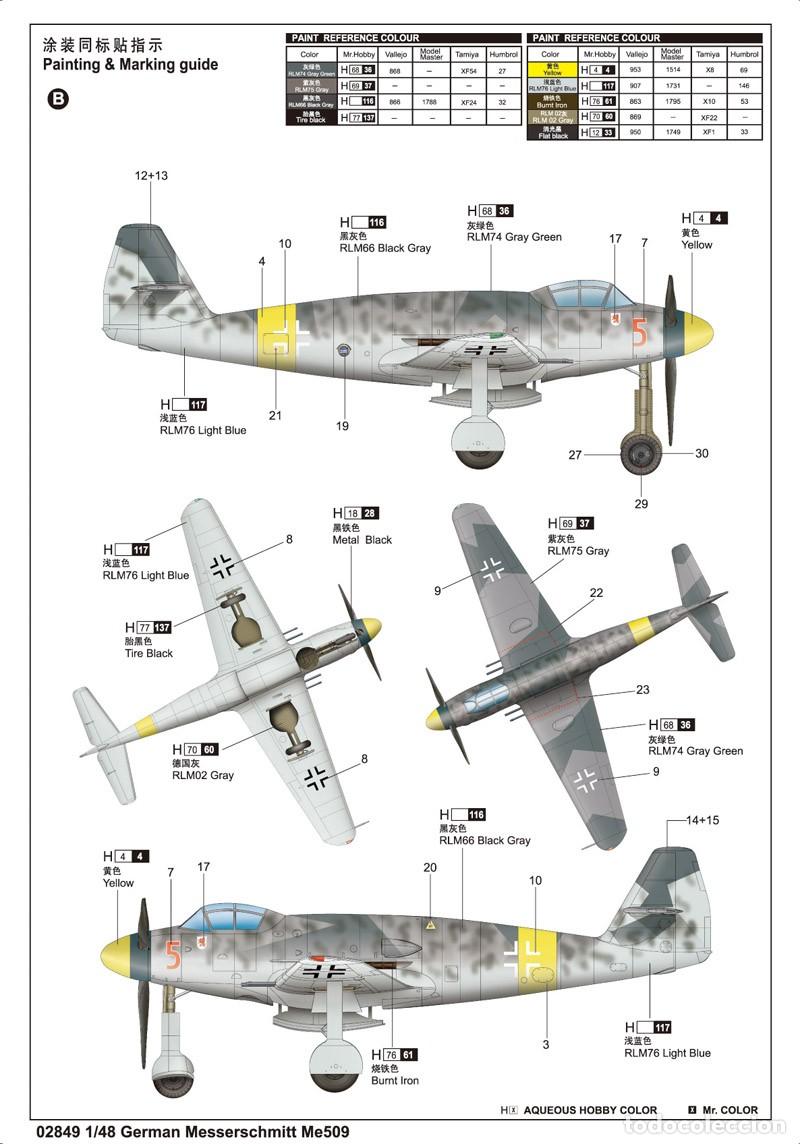Maquetas: TRUMPETER - German Messerschmitt Me509 1/48 02849 - Foto 4
